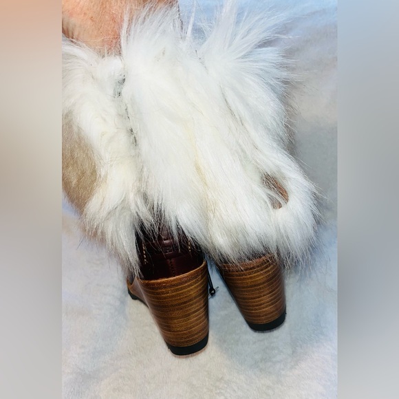 Sorel Park City Short Wedge Boots Fur Trim Sz 5.5 NEW - Picture 5 of 11
